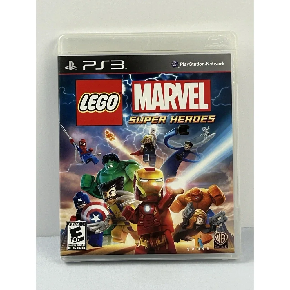 LEGO Marvel Super Heroes PS3 Game Complete CIB Disc Excellent Untested 2013